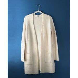 Madewell Backstage Cardigan Sweater in Cream